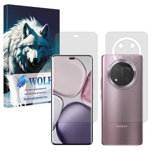 Wolf Tough model transparent screen protector suitable for Honor X9c mobile phone along with the back protector