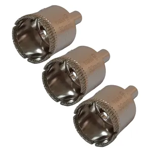 مته گردبر شیشه تیوان مدل AT - 0030 سایز 30 میلیمتر مجموعه سه عددی