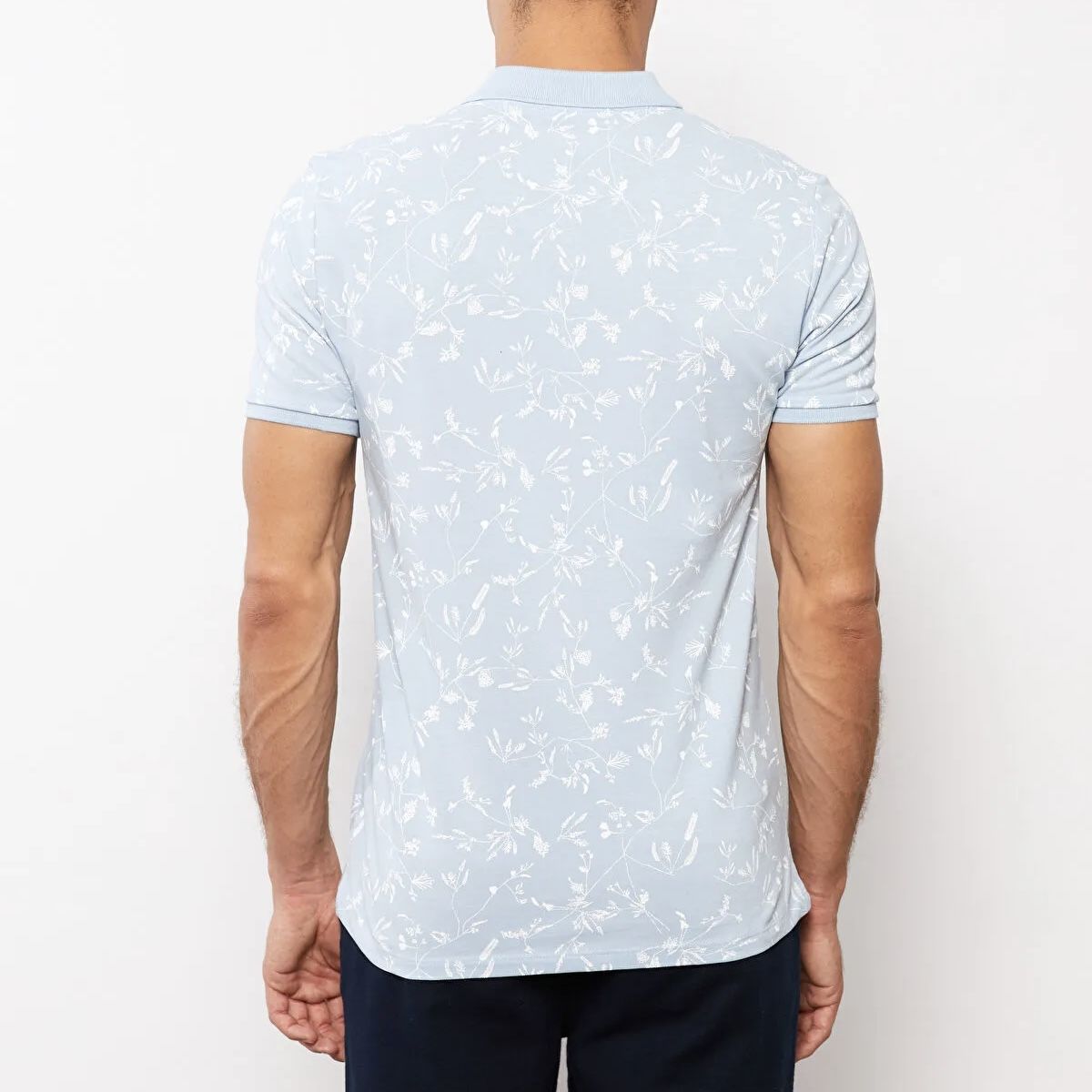 پولوشرت آستین کوتاه یقه برگردان مردانه ال سی وایکیکی مدل Hawaii-pamuk - - 4