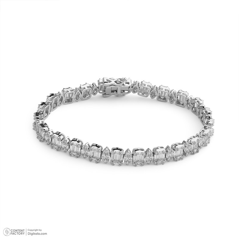 دستبند تنیسی نقره زنانه مایا ماهک مدل MSB253