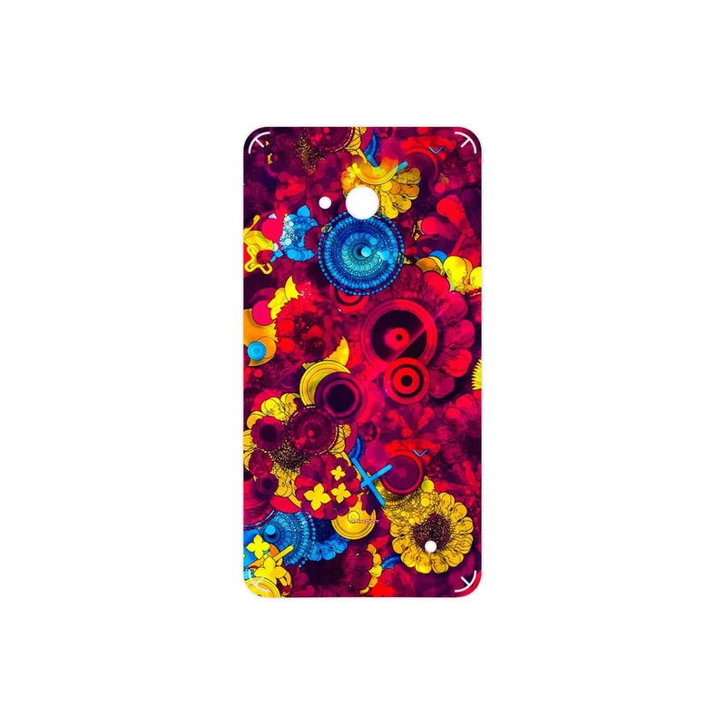 برچسب پوششی ماهوت مدل Vector Flower Garden Digital Art مناسب برای گوشی موبایل مایکروسافت Lumia 640