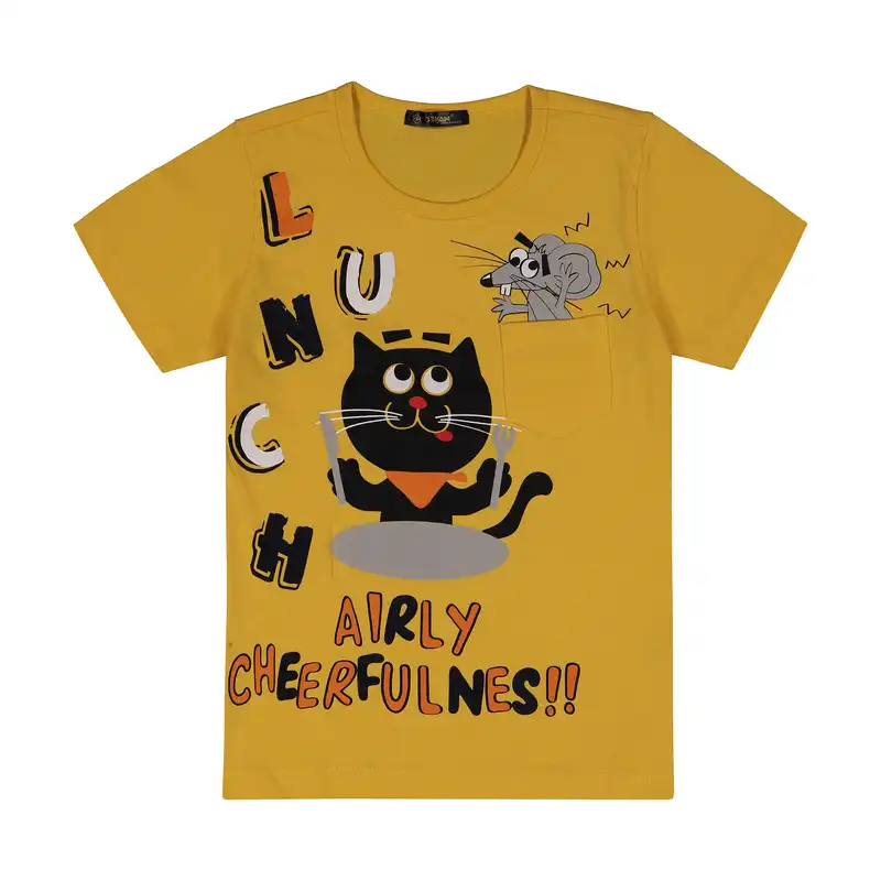 ست تی شرت و شلوارک پسرانه اوزکان مدل 4307223