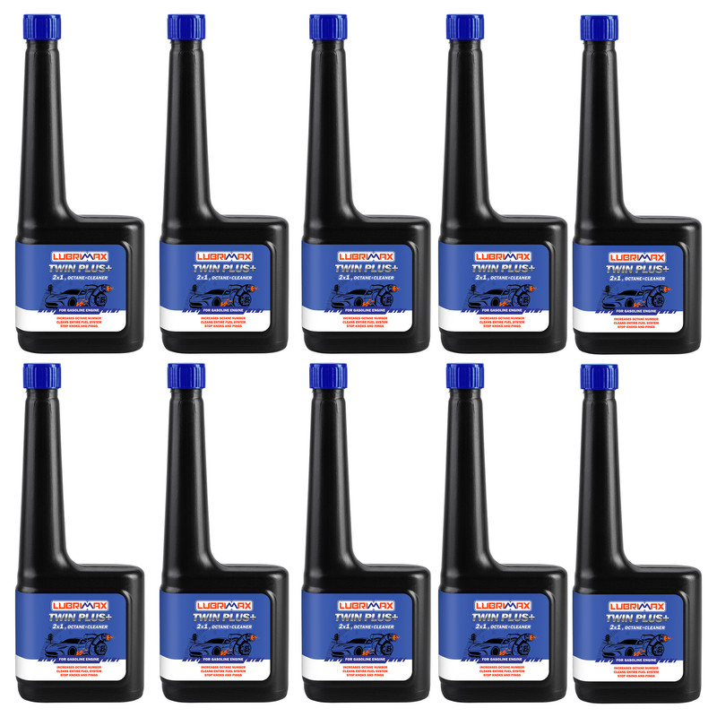 اکتان بوستر لوبریمکس مدل توئین پلاس (1x2) حجم 300 میلی لیتر بسته 10 عددی