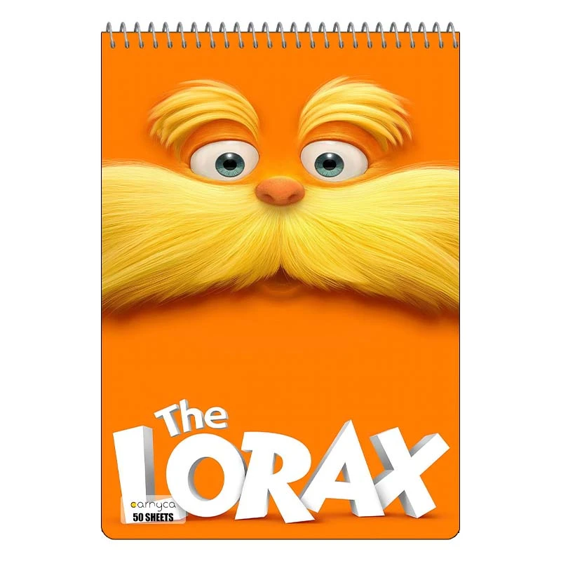 دفتر نقاشی 50 برگ سیمی کارنیکا طرح لوراکس مدل The Lorax کد 69283