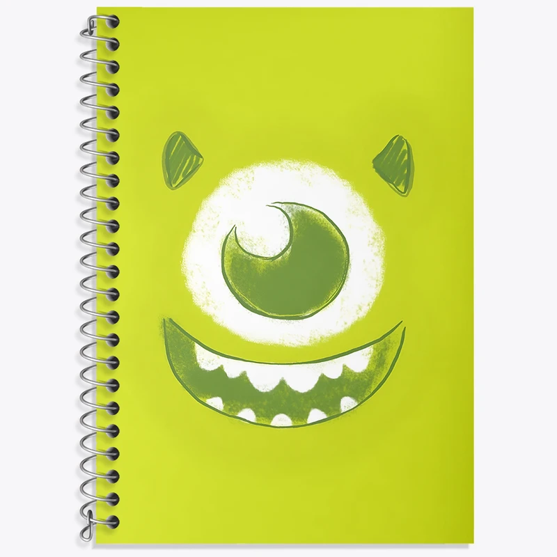 دفتر زبان 50 برگ خندالو مدل سه خط طرح مایک کارخانه هیولاها کد N3490