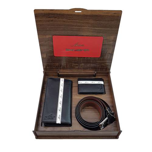 ست هدیه مردانه چرم آذین مدل 9797.1