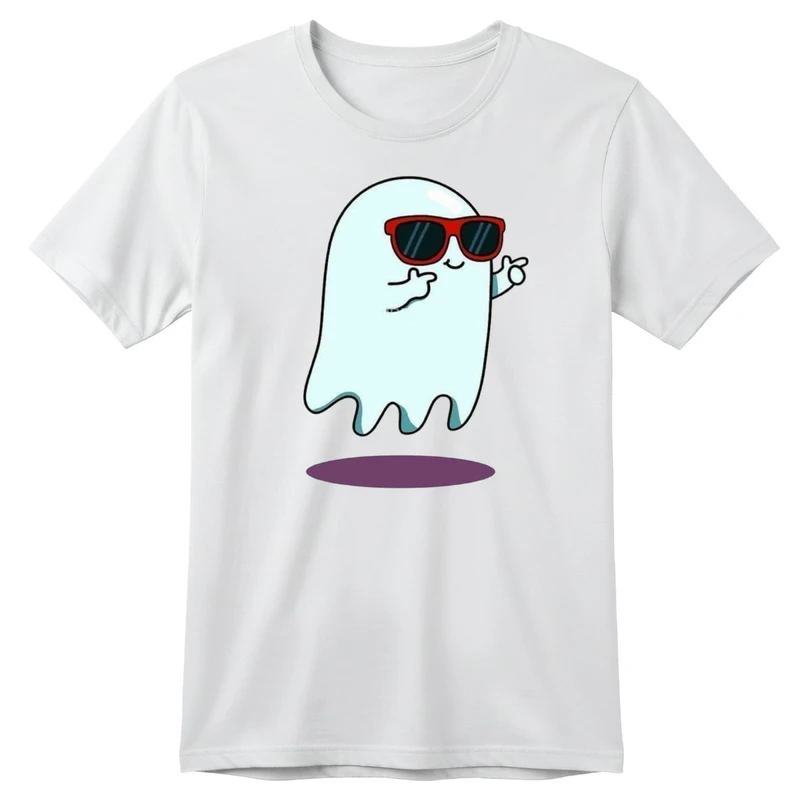 تی‌شرت آستین کوتاه بچگانه مدل روح و عینک دودی کد p1 