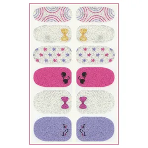استیکر طراحی ناخن مدل ژله ای کد FN27