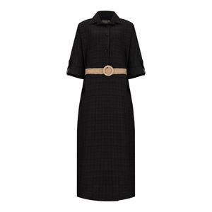 مانتو زنانه السانا مدل کادوسا کد 218101 رنگ مشکی