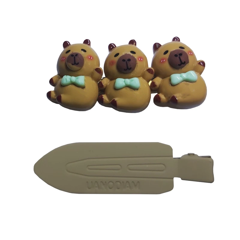 گیره مو دخترانه یوآنودیوم طرح خرس مجموعه 2 عددی