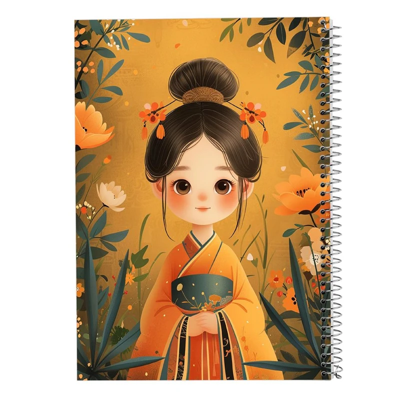 دفتر شطرنجی 50 برگ مدوپد طرح دخترانه کد DF15885