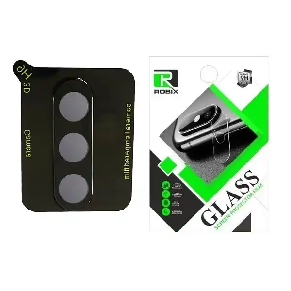 محافظ لنز دوربین شیشه ای روبیکس مدل 3D سه بعدی مناسب برای گوشی موبایل سامسونگ Galaxy A24