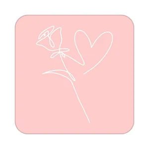 زیر لیوانی کاکتی طرح عاشقانه مدل mp39616