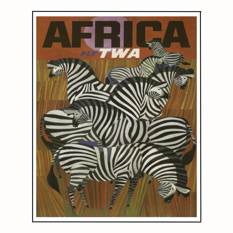 پوستر مدل  چاپ رترو آفریقا 