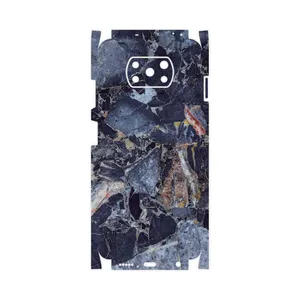 MAHOOT Broken black marble-FullSkin Cover Sticker for Xiaomi Poco X3 Pro