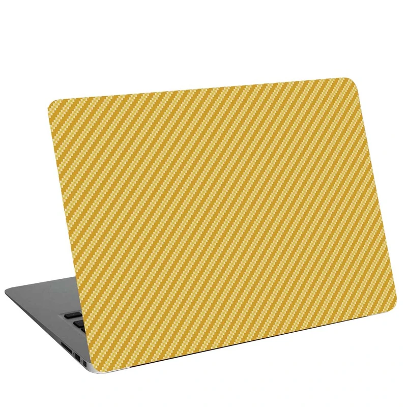 استیکر لپ تاپ طرح Carbon-Yellow کد G-276 مناسب برای لپ تاپ 15.6 اینچ