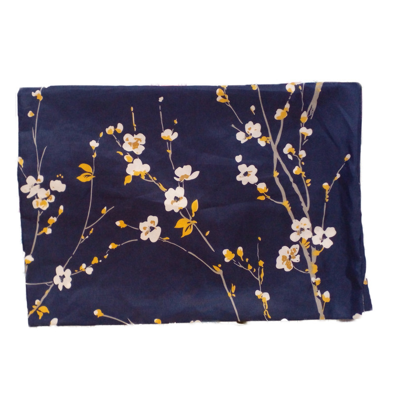 ملحفه مدل روانداز طرح شکوفه گیلاس یک نفره سایز 220×140 سانتی متر
