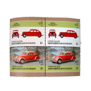 تمبر یادگاری طرح اتومبیل مدل chrysler کد 100 مجموعه 4 عددی