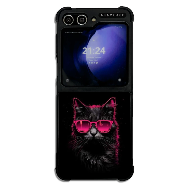 کاور آکام مدل AMC-WSGZFLIP5-CATS-21 مناسب برای گوشی موبایل سامسونگ Galaxy Z Flip 5