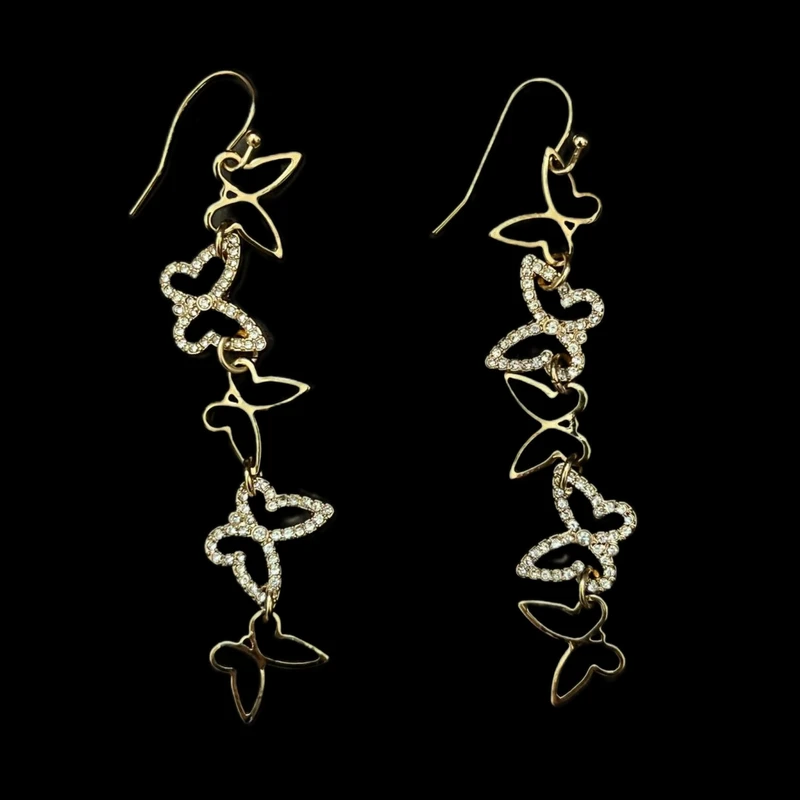 گوشواره زنانه آی ام مدل پروانه ای کد ۰۰۲