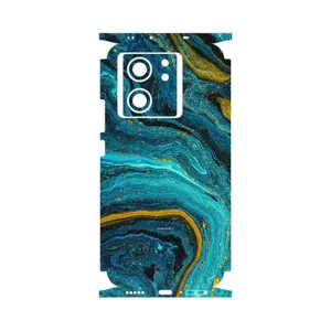 MAHOOT Turquoise marblewith golden streaks-FullSkin Cover Sticker for Xiaomi 13T Pro