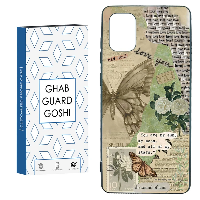 کاور قاب گارد گوشی طرح پروانه کد TPU-162 مناسب برای گوشی موبایل سامسونگ  GALAXY A71