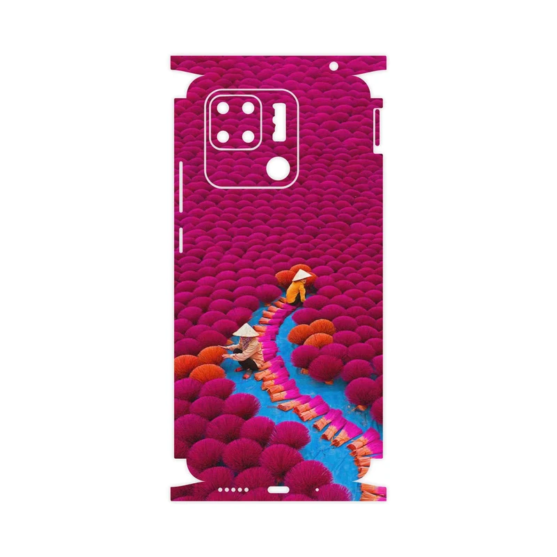 برچسب پوششی ماهوت مدل Vietnam Incense Wood Farms-FullSkin مناسب برای گوشی موبایل شیائومی Redmi 10C