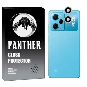 محافظ لنز دوربین پنتر مدل رینگی نگین دار مناسب برای گوشی موبایل شیائومی Poco X5 Pro 5G