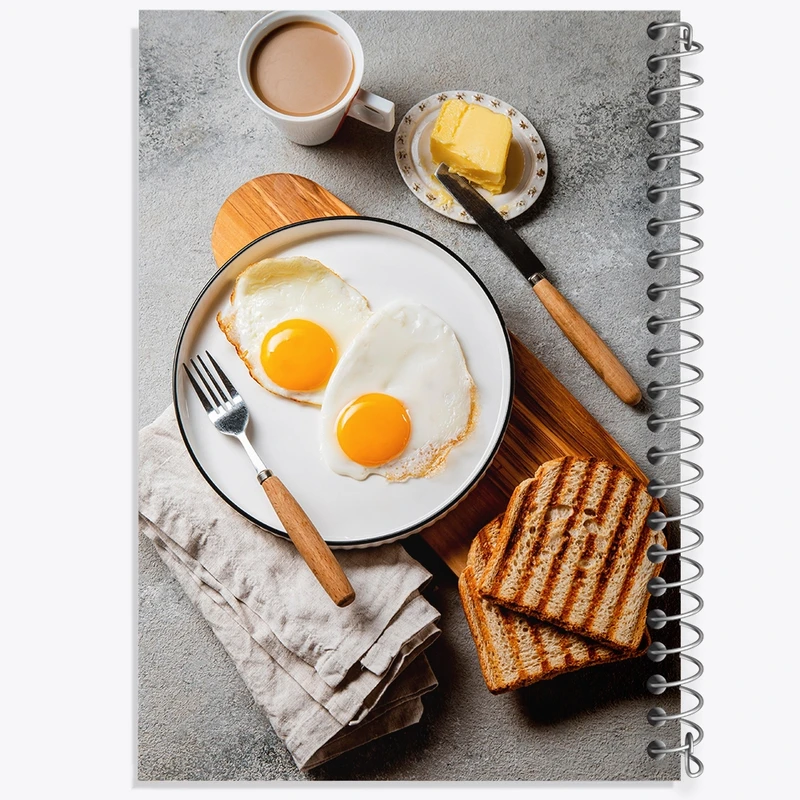 دفتر شطرنجی 50 برگ خندالو مدل صبحانه کد F2373