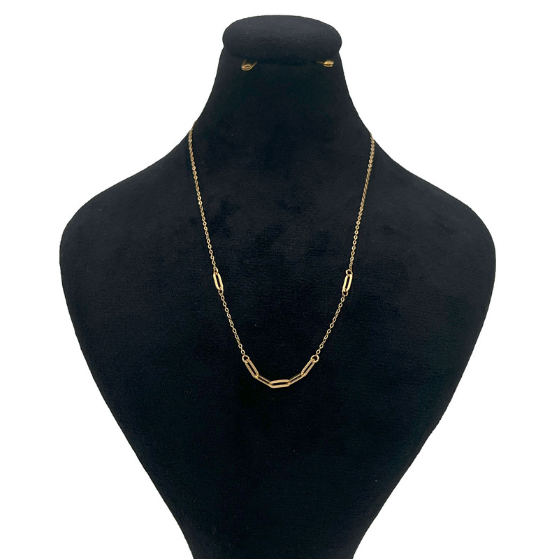 گردنبند طلا 18 عیار زنانه با طرح هرمس گالری صادقی مدل 1067