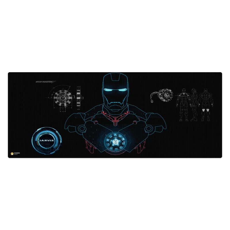 ماوس پد هومرو مدل HX036 طرح Iron Man سایز 40x100 سانتی‌متر