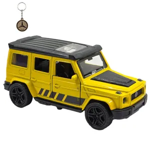 ماکت ماشین ناب سل مدل بنز جی کلاس فلزی موزیکال چراغدار MERCEDES BENZ G-CLASS به همراه جاسوییچی 