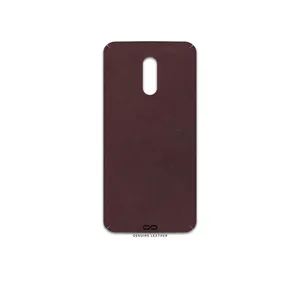 MAHOOT Matte-Dark-Brown-Leather Cover Sticker for OnePlus 7