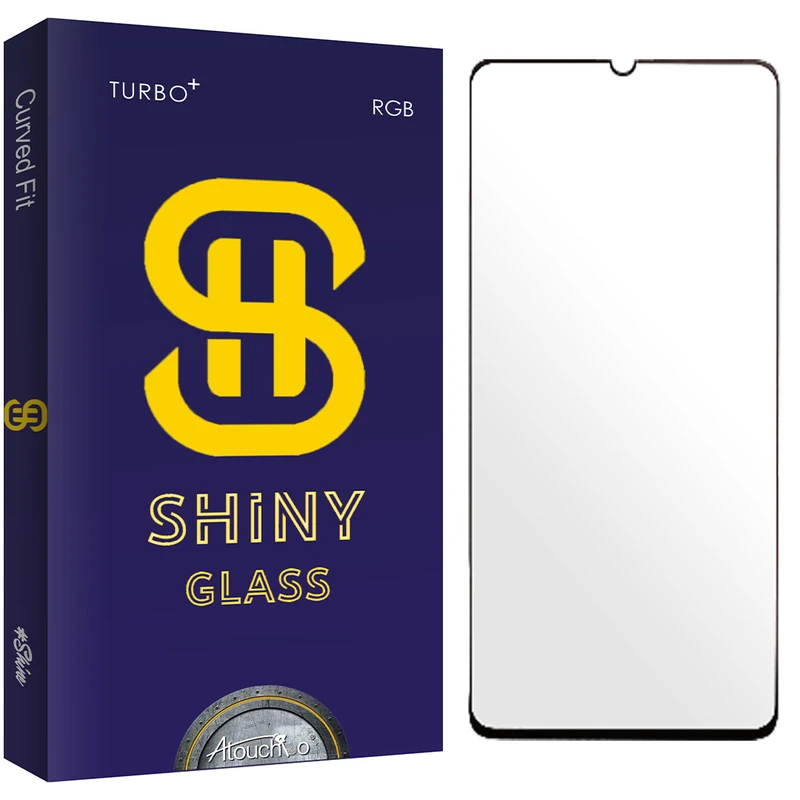 محافظ صفحه نمایش شیشه ای آتوچبو مدل Shiny Full مناسب برای گوشی موبایل سامسونگ Galaxy A05 / A05s / شیائومی Redmi 13C 4G / Redmi 13C 5G / Redmi 13R / Poco C65 / Poco M6 5G