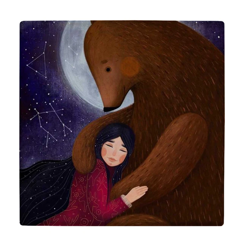  زیر لیوانی طرح دختر و خرس کد    4071964_2700