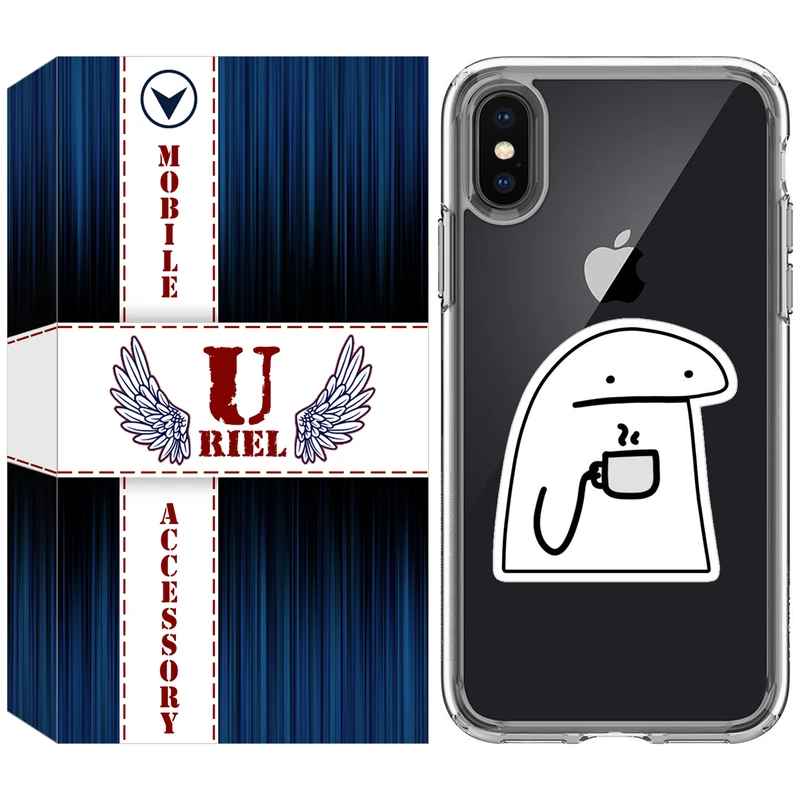 کاور یوریل مدل Clear کد 79 طرح پوکرفیس مناسب برای گوشی موبایل اپل iPhone X / XS