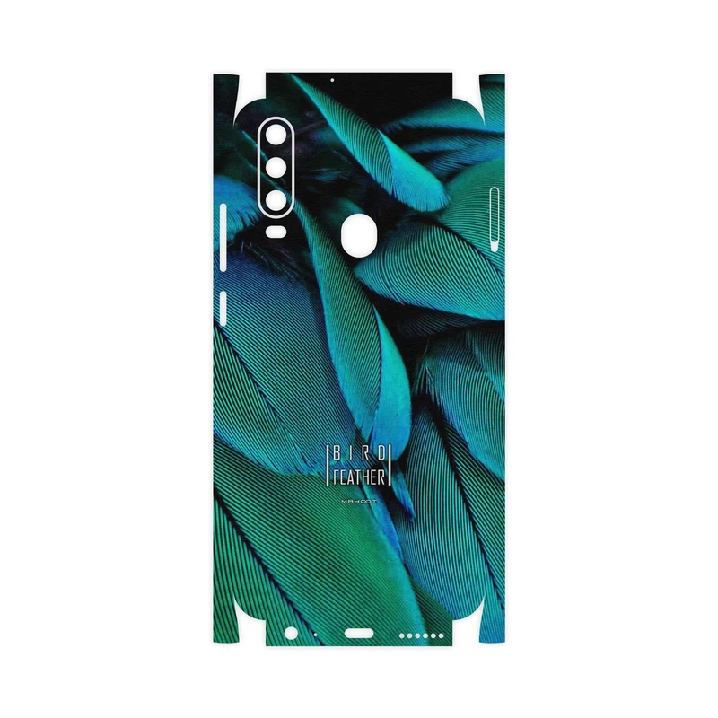 برچسب پوششی ماهوت مدل Green Feather-FullSkin مناسب برای گوشی موبایل جی ال ایکس Shahin 2