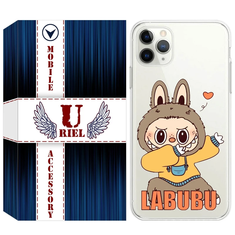 کاور یوریل مدل Clear کد 104 طرح لبوبو مناسب برای گوشی موبایل اپل iPhone 11 Pro Max