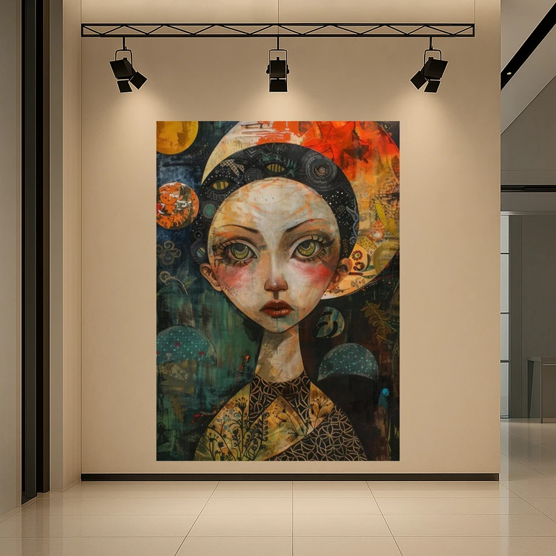 پوستر طرح نقاشی مدل پرتره کد AR3060620