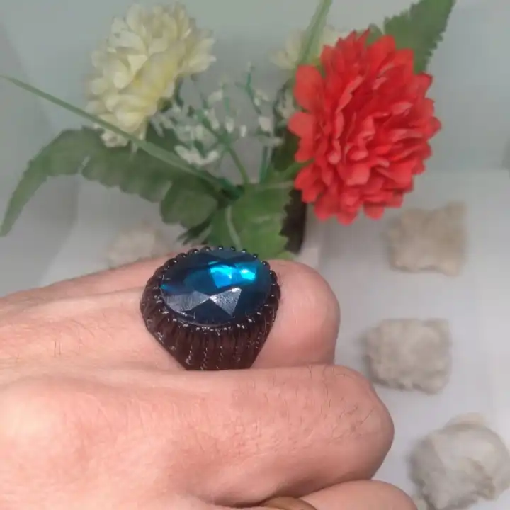 انگشتر مردانه مدل یاقوت