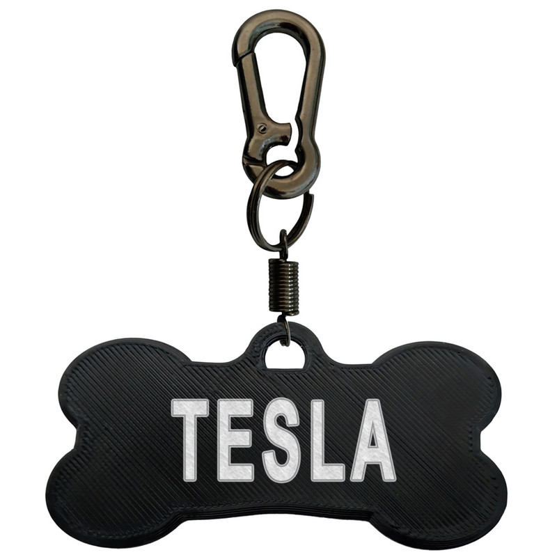 پلاک شناسایی سگ مدل Tesla