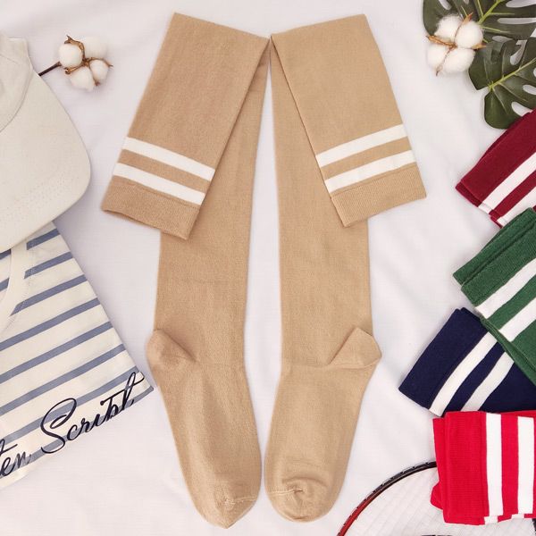 جوراب ساق بلند زنانه ال سون مدل دوخط کد PH820 - - 4