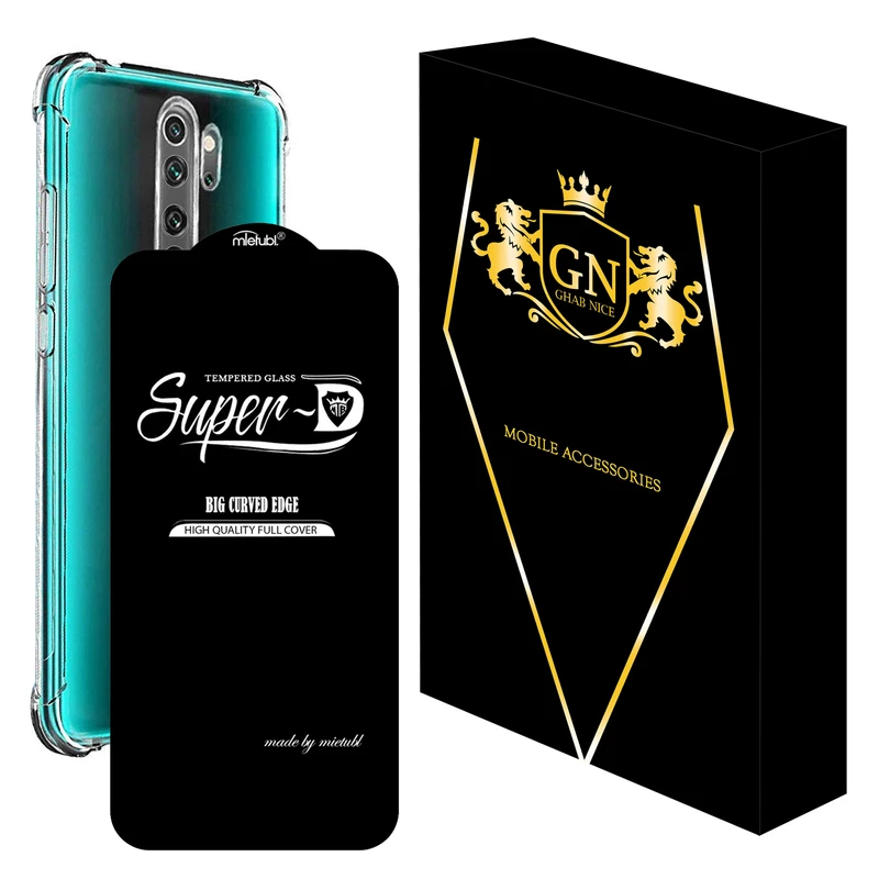 کاور قاب نایس مدل 2SDJ مناسب برای گوشی موبایل شیائومی Redmi Note 8 Pro به همراه محافظ صفحه نمایش