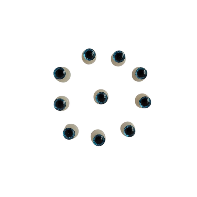 ملزومات عروسک سازی مدل چشم اکلیلی واشردار کد Abi1010 بسته 10 عددی 