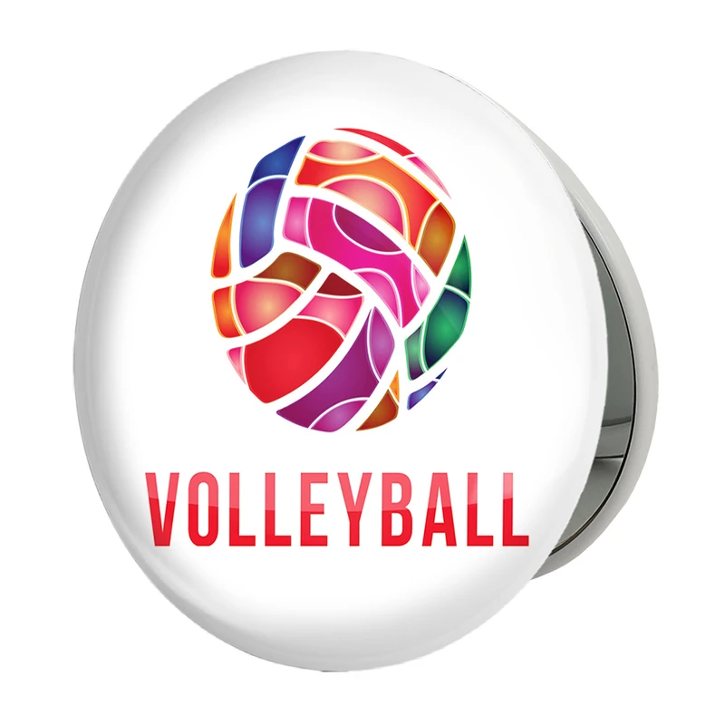 آینه جیبی خندالو طرح والیبال Volleyball مدل تاشو کد 26416 