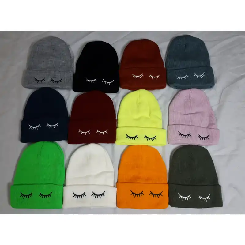 کلاه بافتنی مدل مژه