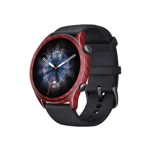 برچسب ماهوت طرح Red-Fiber مناسب برای ساعت هوشمند شیائومی Amazfit GTR 3 Pro