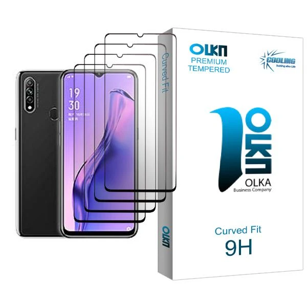 محافظ صفحه نمایش کولینگ مدل Olka Glass MIX004 مناسب برای گوشی موبایل اوپو A8 بسته چهار عددی