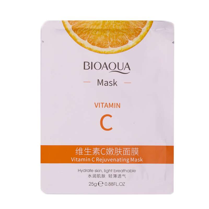 ماسک ورقه ای بیواکوا مدل vitamin c وزن 25 گرم ماسک ورقه ای بیواکوا مدل vitamin c وزن 25 گرم