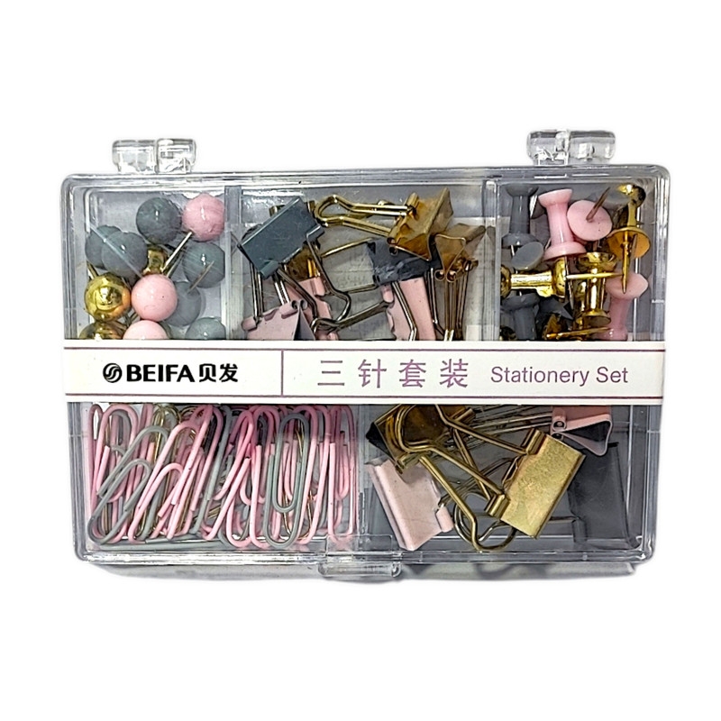 گیره کاغذ بیفا مدل 93600 بسته 80 عددی